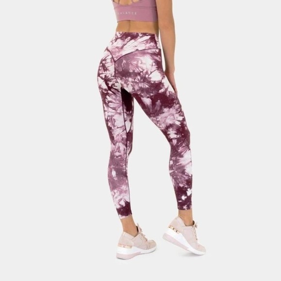 Balance Athletica Pants - BALANCE ATHLETICA OG Legging Tie Dye Intuition Pink Purple {YY3}